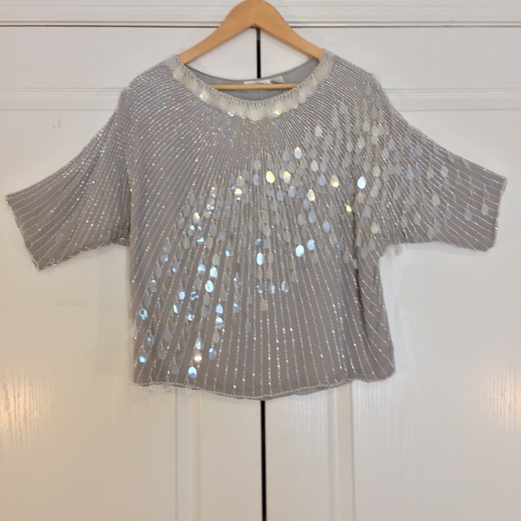 Vintage 80βs Silk Beaded Formal Top, Size Large - Picture 17 of 17